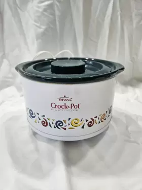 Scn10715 Rival 10715 Stoneware Slow Cooker 1 Quart Vintage 2003 Model 90s Theme