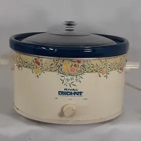 210421 Rival Crock Pot Slow Cooker Stoneware Green Quart With Lid Garden Design