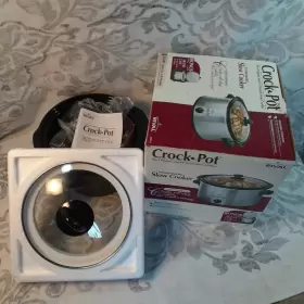 3040-bc-np Rival Crockpot Stainless Steel And Black Slow Cooker 4 Quart Model 3040 With Casebag