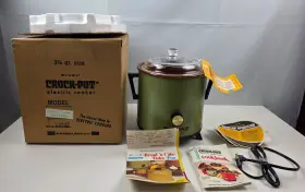 3101sh Rival Vintage 1970s Crock Pot Electric Cooker 3 Quart Model Avocado New