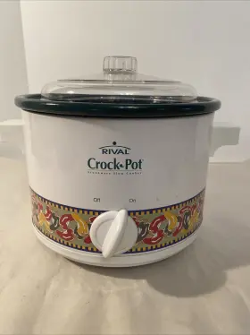 3122ch Rival 2-quart Slow Cooker Crock Pot Chili Pepper Design 3122ch Rival 2-quart Slow Cooker Crock Pot Chili Pepper Design