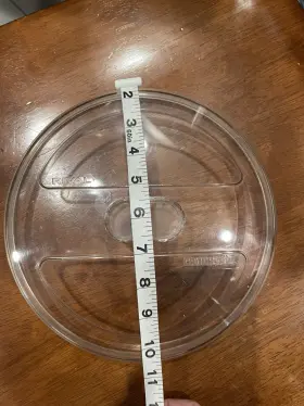 3152 Rival Plastic 10 1/8 Inch Crock Pot Original Replacement Lid Used Wuc Handle