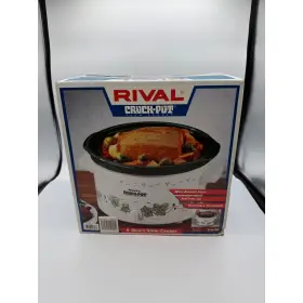 3154-gr Rival New Crock-pot 4 Quart Slow Cooker Ivy Pattern Removable Stoneware 3154 Gr