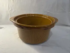 31541 Rival Crock Pot Replacement 4 Quart Brown Round Stoneware Insert Liner