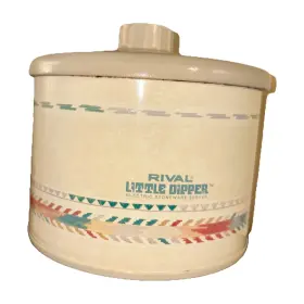 3204-502 Rival Little Dipper Electric Stoneware Slow Cooker Beige Multicolor