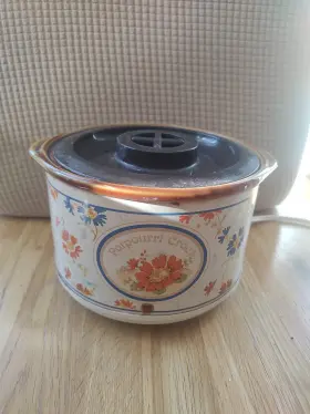 3207-902 Rival Vintage Potpourri Crock Pot Floral Tested