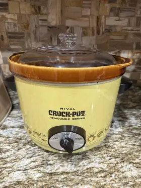 3654-610 Rival Vintage Model 3654/1 6 Quart Crock-pot/slow Cooker Removable Stoneware