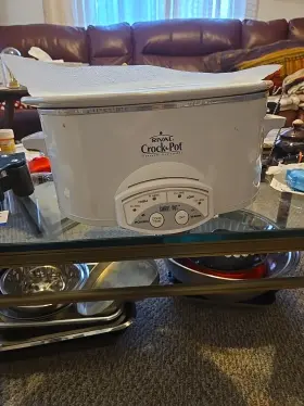 3845 Rival Crock Pot Slow Cooker Smart Stoneware 5 Quart Automatic Model-3845