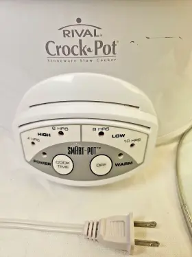 38511 Rival Crock Pot Smart Model Oval Slow Cooker White #2