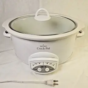 38511 Rival Crock Pot Smart Model Oval Slow Cooker White