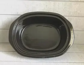 3855 Rival Crock Pot Smart Black Stoneware Replacement Insert 6 Quart