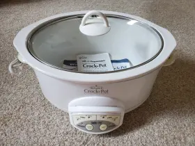 38601 Rival Smart-pot 6 Quart Crock Pot Automatic Slow Cooker Model White