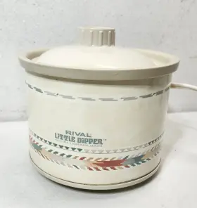 449-703 Rival Vintage Southwest Little Dipper 1 Quart Slow Cooker Crock Pot Server
