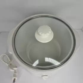 5025 Rival Crock-pot Stoneware Slow Cooker Model White #2