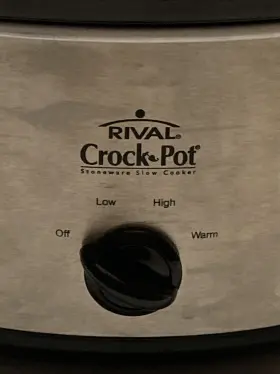 64451 Rival Vintage Crock Pot Black Silver Model 5 Quart 2005 Tested #2