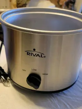Sc-200ss Rival 655772008060 2 Quart Stainless Steel Slow Cooker Crock Pot Removable New #2