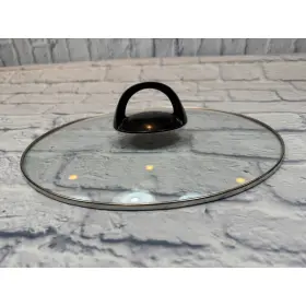 C6009-03a Rival C6009 Oval Crock Pot Replacement Lid Glass W Black Plastic Handle