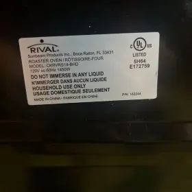 Ckrvrs14-bhd Rival Roaster Oven With Roasting Rack Black #3