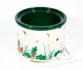 Crock-pot3209-502 Rival Vtg Christmas Holly Electric Fragrance Simmering Potpourri Crock Pot #2