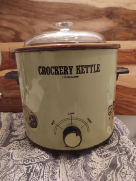D236t Rival Vtg 1970s Crockery Kettle Pot Slow Cooker 3.5 Quart Avocado Tested Kmart