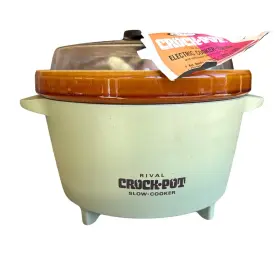 Rival K8-0277 Crock-pot Slow Cooker Avocado Green Brown Vintage Nos Farmhouse Og Tag New