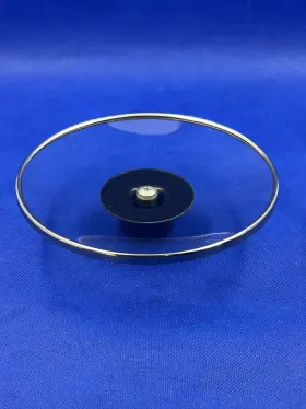 Md-yhj20db Rival Crock Pot 2 Quart Replacement Glass Lid Black Knob 6.75 Inch Round #2