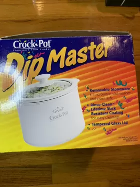 Scr151 Rival Crock-popt Dip Master Stoneware Slow Cooker 1.5 Quart #2 Scr151 Rival Crock-popt Dip Master Stoneware Slow Cooker 1.5 Quart #2