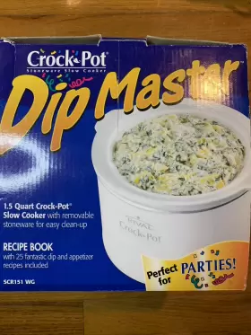 Scr151 Rival Crock-popt Dip Master Stoneware Slow Cooker 1.5 Quart Scr151 Rival Crock-popt Dip Master Stoneware Slow Cooker 1.5 Quart