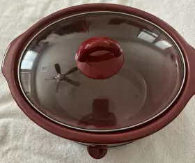 Scv401 Rival Crock-pot 4 Quart Slow Cooker Stoneware Maroon #2