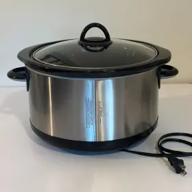 Scv450 Rival Crock-pot Stoneware 4.5 Quart Stainless Steel Slow Cooker Model 33511 #3