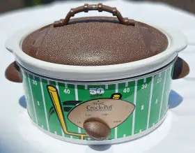 Svcs300 Rival Crockpot/50 Yard Line/college Football Season/slow Cooker/lid/3 Quart