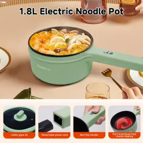 Pot2024-2 Rixhbvn Rapid Noodles Cooker 700w Hot Pot Electric Non-stick Frying Pan Mini For #3