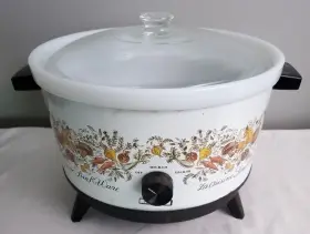 Ro5p04 Robeson Vintage La Cuisine Sim R Ware 5 Quart Slow Cooker