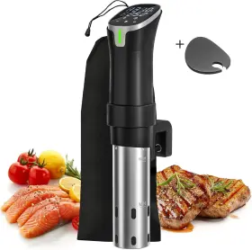 Hksv005 Rocyis Sous Vide Machine Cooker Kit With Lid And Recipes 1000w Black