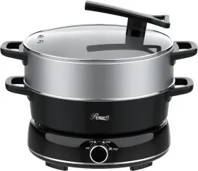 Rw-rhmc-25001bk Rosewill 12.7 Quart Electric Hot Pot With Multiple Functions Split Design