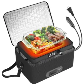 Hhj-k-ac110-240 Rottogoon Hhj-k-ac110-240/dc12/24-bk Portable Oven 12v 24v 110v-240v Car Food Warmer 4 In 1 Black