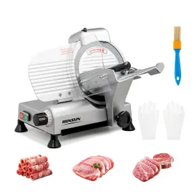Rovsun 840323518703 10 Inch Commercial Meat Slicer 240w Electric 10inch-240w Silver