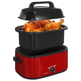 Zer002rd Royalcraft 22-quart Electric Roaster Oven With Visible Self-basting Lid Turkey