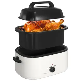 Zer002wh Royalcraft 22-quart Electric Roaster Oven With Visible Self-basting Lid Turkey