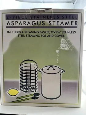 Sas-4 Rsvp International Endurance Stainless Steel Asparagus And Food Steamer - 3 Quart Capacity