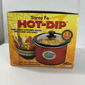 Sc2sfr Santa Fe Hot Dip Warmer 1.5 Quart With Removable Ceramic Crock-glass Lid New In Box #2