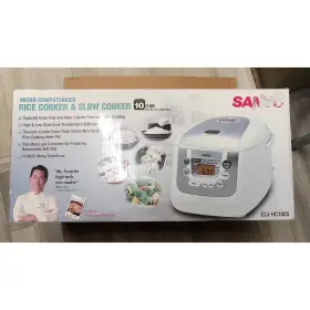 Ecj-hc100s Sanyo Rice Cooker And Slow Makes 10 Cups 20 Cooked