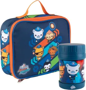 Oct-abjkblue-867 Scs Direct Octonauts Above And Beyond Set Lunch Box With Insulated Food Jar - Soft Blue