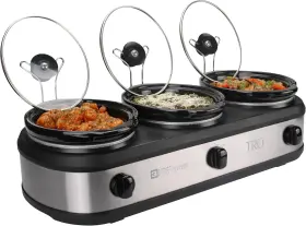 Bs-325lr Select Brands 445013340393 Tru Triple Buffet Server Three 2-1/2-quart Removable Inserts