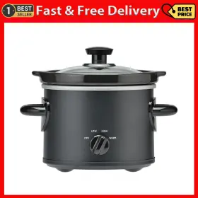 Select Brands Inc 445048389305 Mainstays 2 Quart Manual Slow Cooker Matte Black