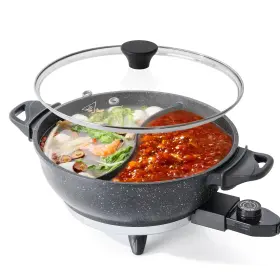 Senschef 850070211031 4l Electric Hot Pot With Divider - Dual-flavor Shabu Slow Cook