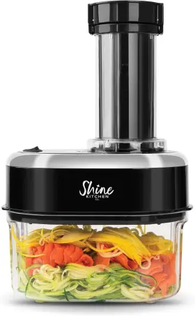 Ses-100-a Shine Kitchen Co. Ses-100 Electric Vegetable Spiralizer Black