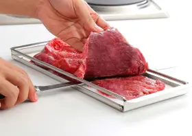 Jw-7hvx-k7e5 Shop-ezy Advanced Beef Jerky Slicer Kit- 100% 1 Count Pack Of Stainless Steel