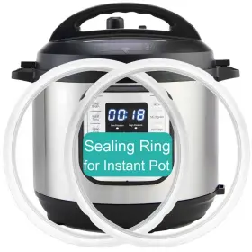 Gjq3qt Siireemuu 2-pack Sealing Ring 3 Quart For Instant Pot Bpa-free 3qt Clear White