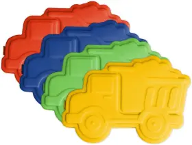 Ice-chr-4-ctr Simple Modern Character Shaped Ice Pack For Lunch 4-pack -construction Truck